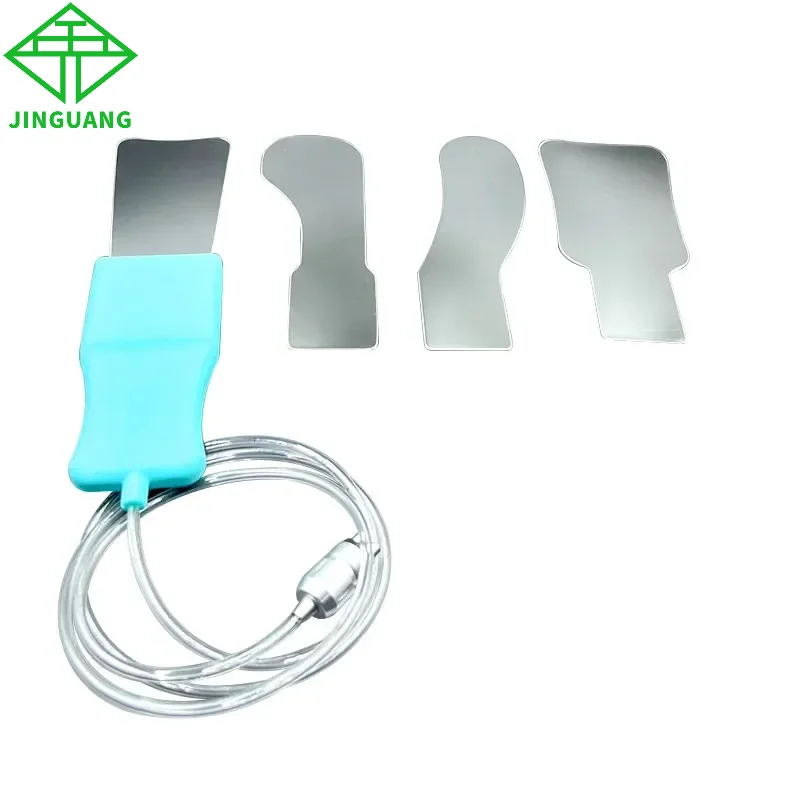 Dental LED Anti-Fog Mirrors Set Fog Free Dentist Mirror Connected Dental Chair Orthodontic Silicone Handle Photography Reflector