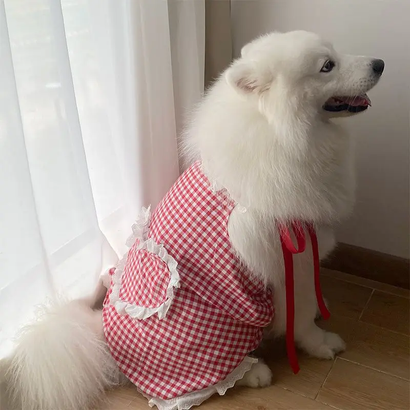 Summer Dog Pets Clothing Poodle Schnauzer Corgi Shiba Inu Samoyed Husky Border Collie Labrador Golden Retriever Clothes Dress