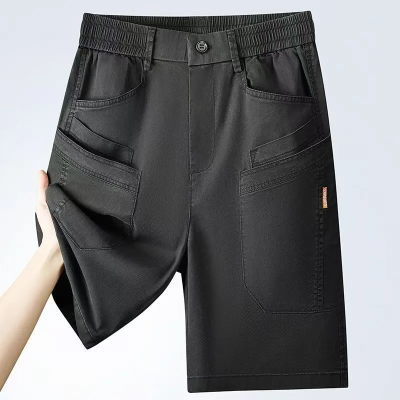 Men's Summer Ice Silk Thin Shorts Loose Casual Man Short Pants Skinny Breathable Slim Fit Youth Boy Outdoor Beach Wear Trousers
