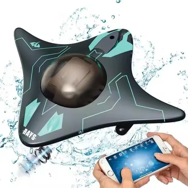 6CH Wifi APP Control Submarine Toys with Camera Phone Connect Mini Underwater Spy RC Boat Toys