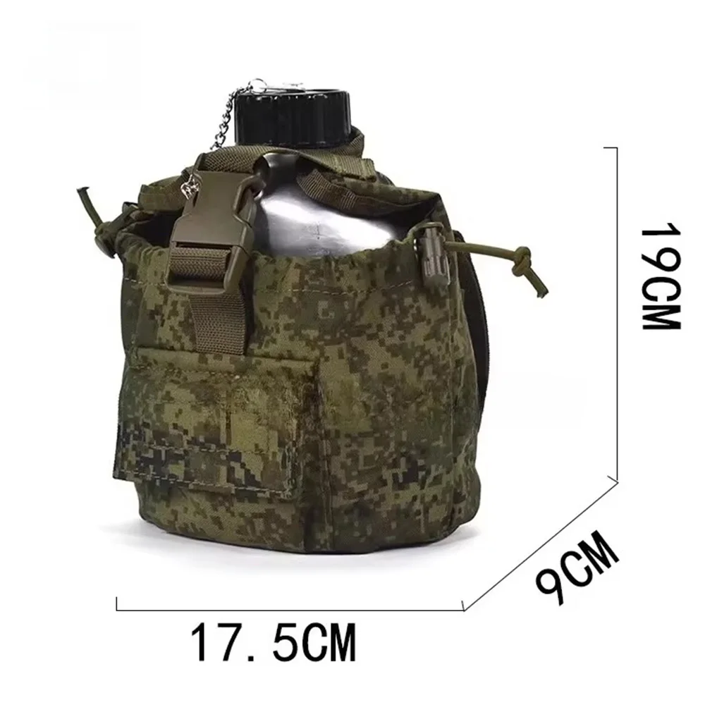 Russian Tactical Water Bottle Pouch 6SH117 Military Style Canteen Cover MOLLE Utility Holder for Outdoor Airsoft Hunting Hiking