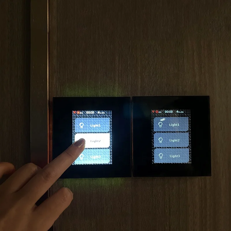 Newest  switch 5 model in 1 smart wifi switch LCD touch screen hotel home use 1/2/3gang smart home switch never offline