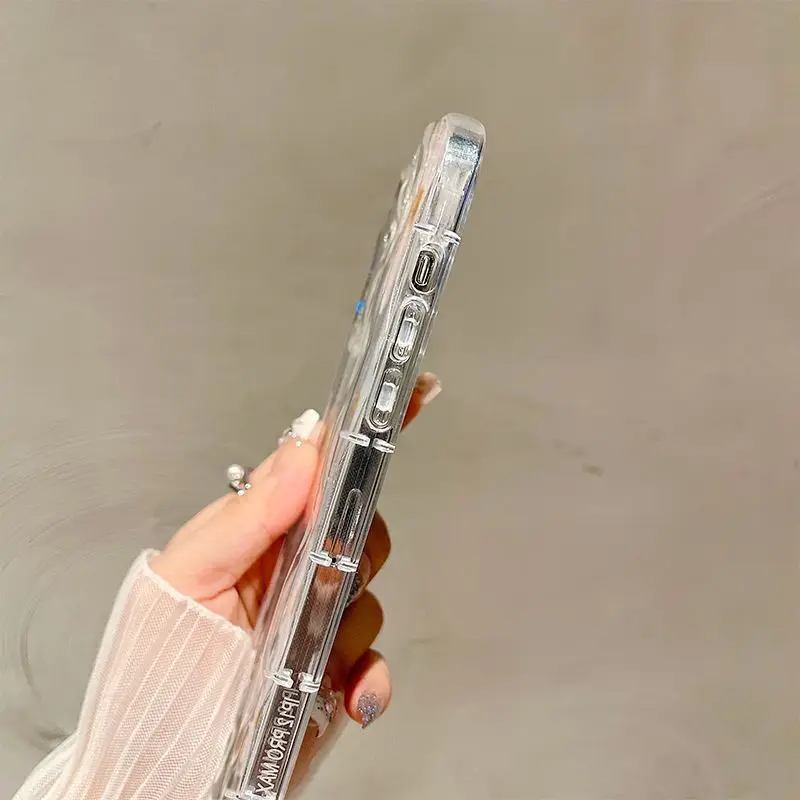 Clear Flower Case for Xiaomi Redmi Note 13 Pro 5G 13 4G 8 11 10 12 13 Pro Plus 12S Redmi 12 13C 12C 9A 9 10 A1 A2 Plus TPU Funda