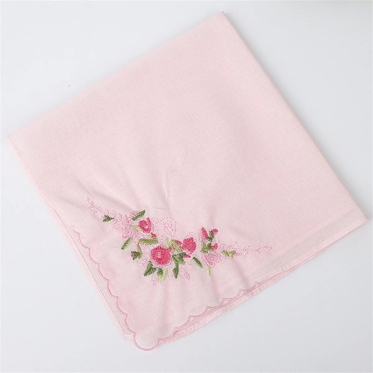 35 سنتيمتر 60 عدد القطن المطرزة منديل عادي اللون السيدات عالية الجودة منديل قطن هدية عيد لوازم الزفاف