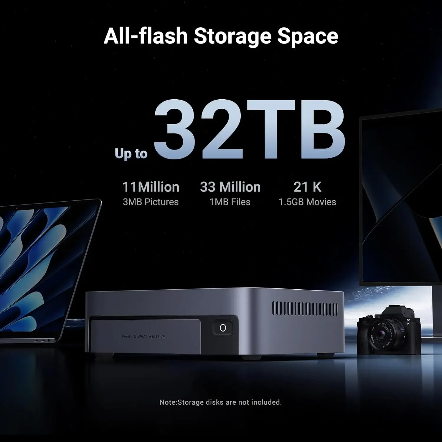 Applicable to TLF UGREEN NASync DXP480T Plus 4 Bay All Flash SSD NAS  i5 1235u 10Core CPU 8GB DDR5 RAM 128G SSD Network Attached