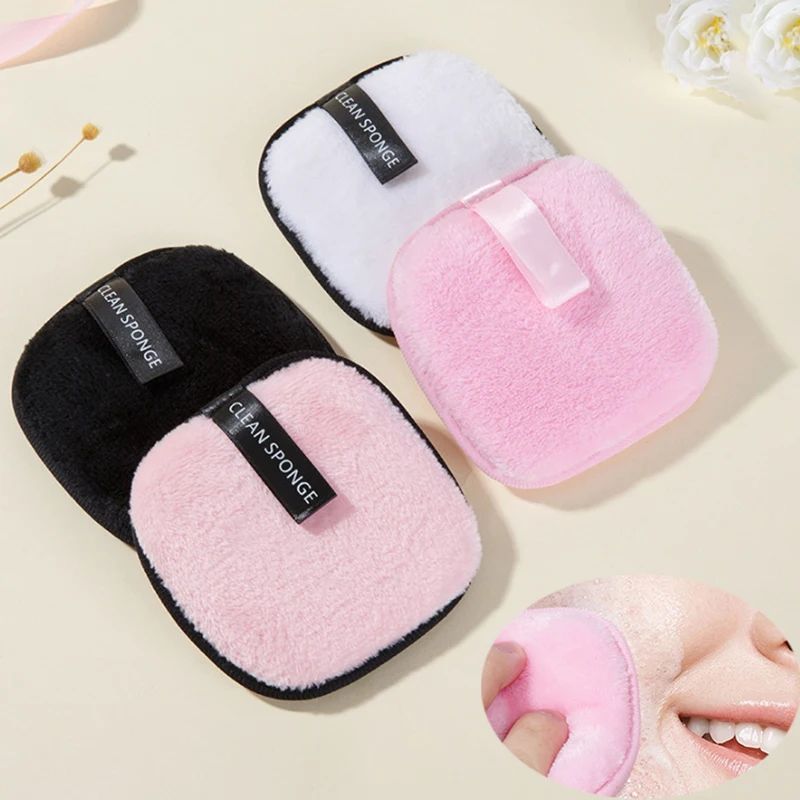 Reusable Flannel Makeup Remover Pads For Washable Face Clean Sponge Blender Cleansing Puff Cloth Foundation Liquid Cream Tools