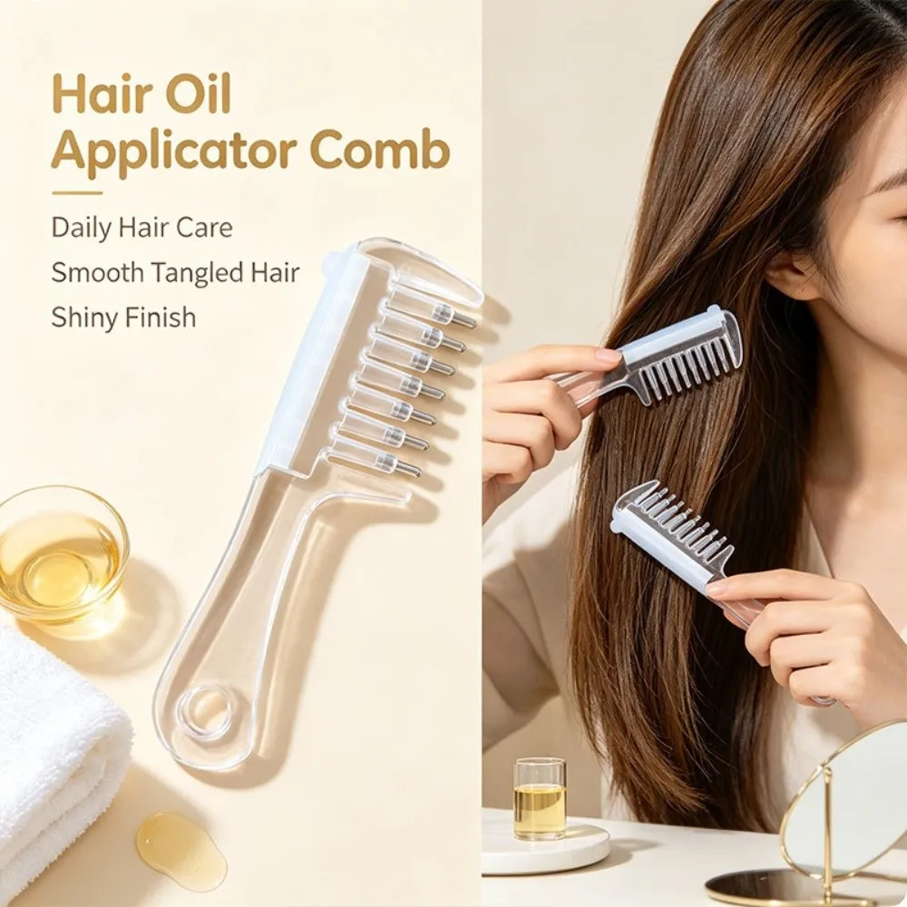 Multi-Function Mini Portable Head Applicator Anti-Frizz Scalp Nourish Hair Firming Applicator Anti-Static Hair Care