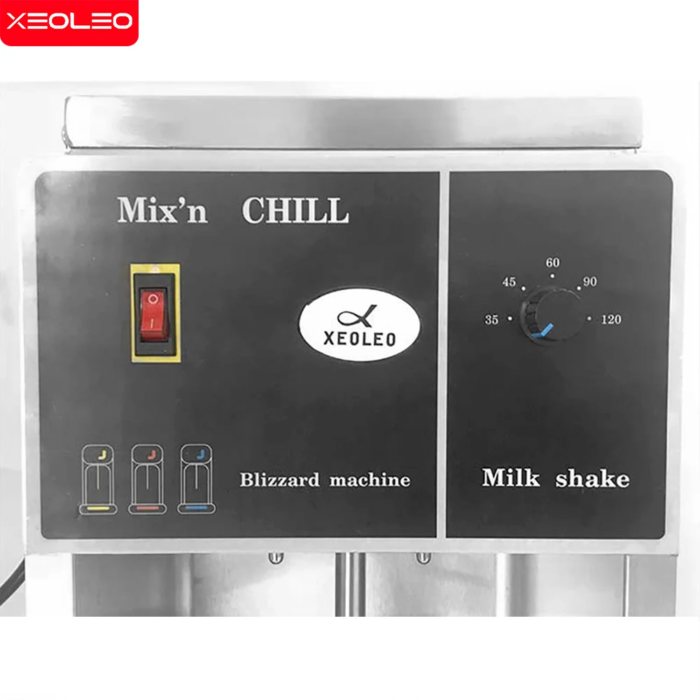 XEOLEO 350W MC Flut Eis Mixer 3400rpm Flut Eis Mixer Stufenlos Einstellen Blizzard Eis Maschine