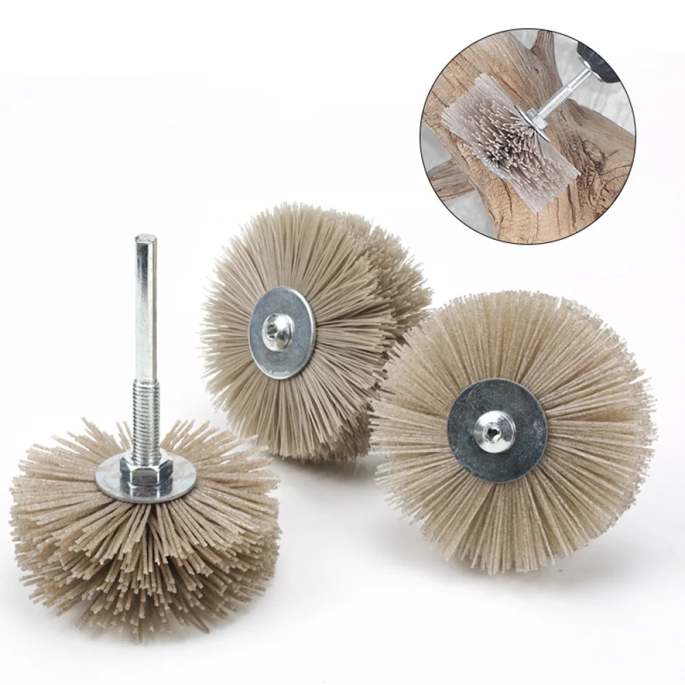 Abrasive Nylon Grinding Head For For Yongpin Woodworking Mahogany Relief Polishing Tools Durable Wheel Surface Finishing