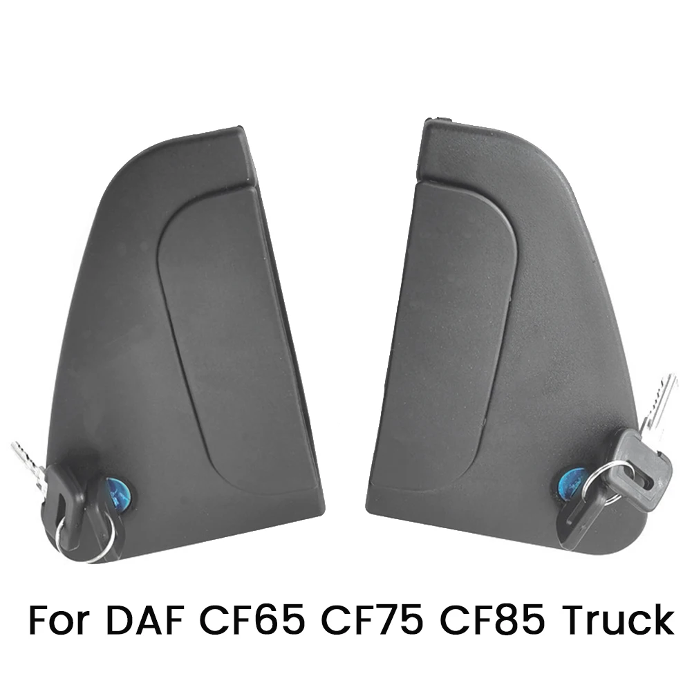 2PCS Left & Right Exterior Outside Door Handles with Key New for DAF CF65 CF75 CF85 Truck 1328724 1328725