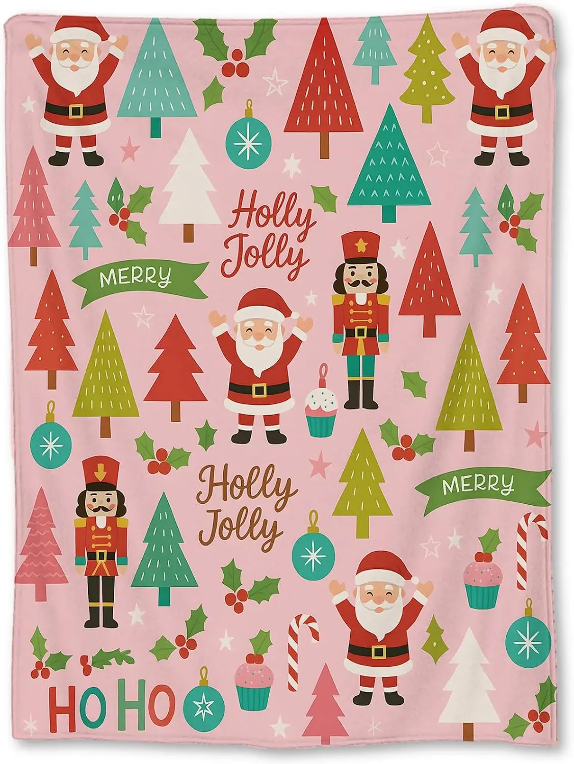 

Рождественское одеяло Санта-Клауса, мягкие и легкие фланелевые деревья, Щелкунчики и праздничные элементы, пледы для дивана, кровати
