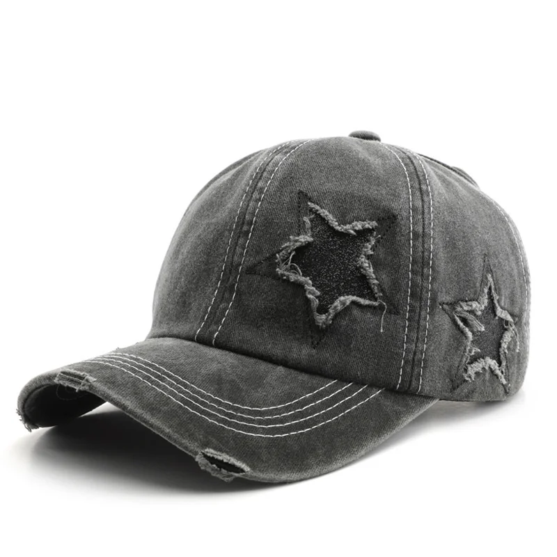 2023 Four Seasons Cotton Star Embroidery Casquette Baseball Cap Adjustable Outdoor Snapback Hats for Men and Women 215