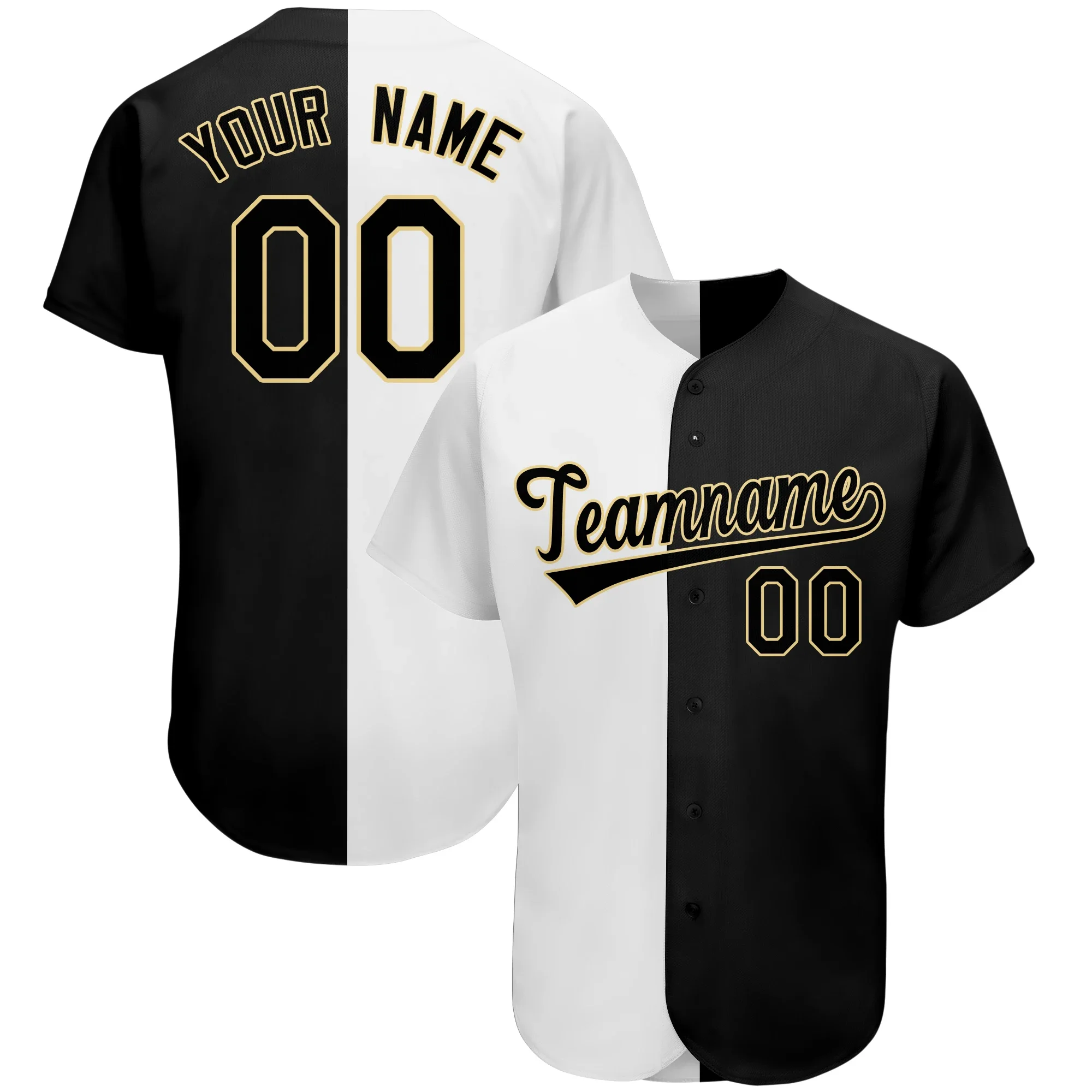 Custom Unique Baseball Jerseys Printed Team Name Number Fashion Baseball Shirt Softball Game Training Clothes Hip hop Men/Youth