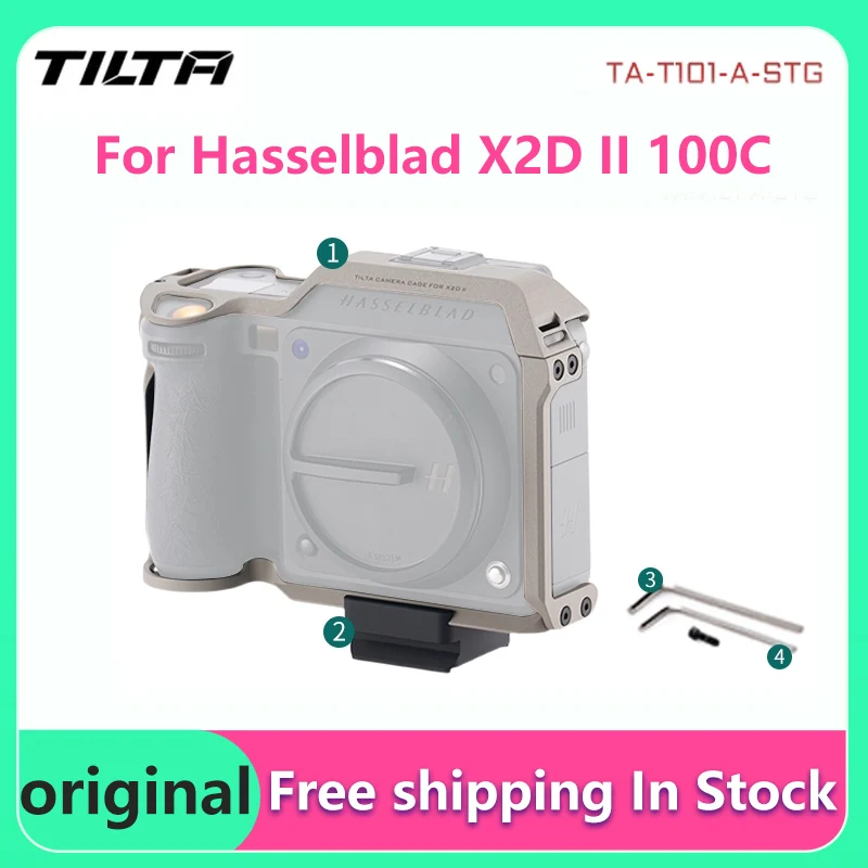 Jaula para Cámara Vintage TILTA para Hasselblad X2D II, Kit de Base Completo con Adaptador ARCA de Liberación Rápida TA-T101