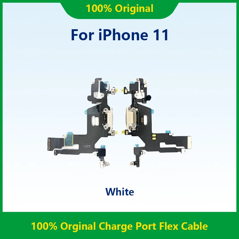 1pcs USB Charging Charger Port Flex Cable For iPhone 11 Dock Charger Connector With Microphone Flex Replacement For Repair Phone