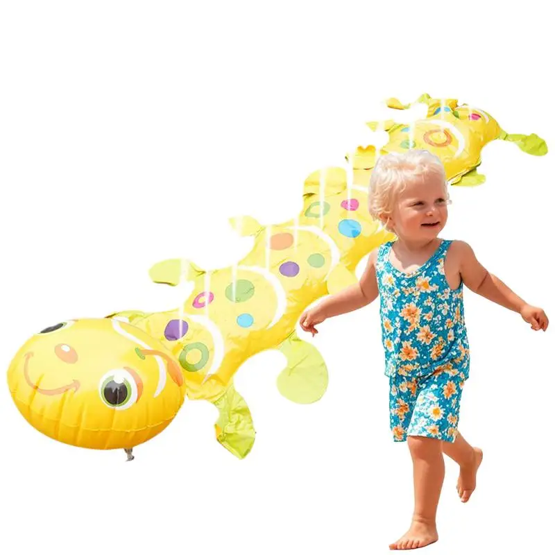 

Inflatable Water Sprinkler For Backyard Caterpillar Soaker Sprinkler Water Toy Outdoor Summer Toy For Garden Pool Party