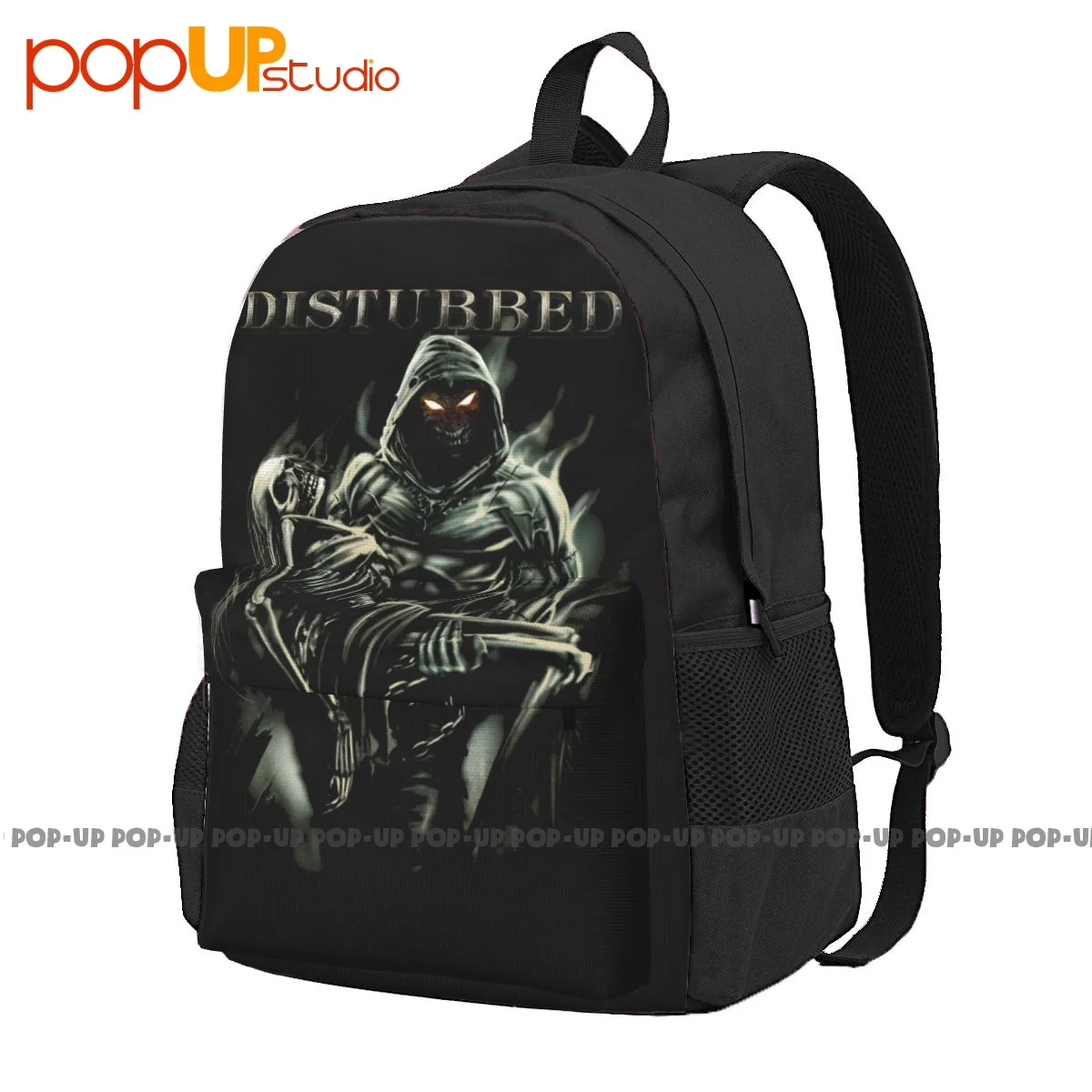 Disturbed Lost Souls Black Classic Rock Metal Band Large Capacity Backpack Print Beach Bag Personalised Outdoor Running