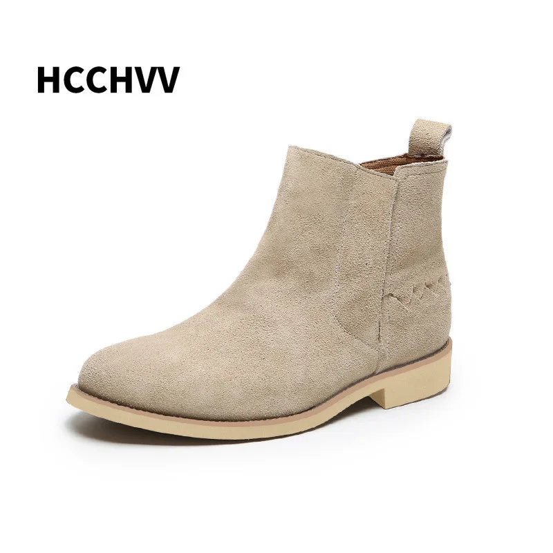 

Chelsea Boots Men Suede Leather Decent Men Boots Original Male Short Casual Work Shoes British Style Winter Spring Boot