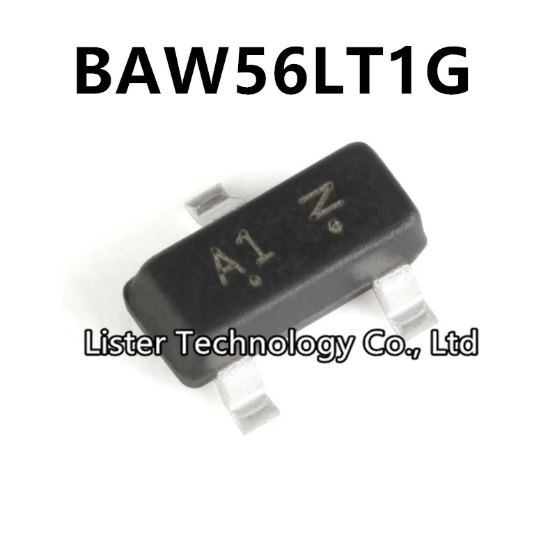 50~500pcs/lot New BAW56LT1G SOT-23 Marking:A1 BAW56 SOT23 SMD Transistor LBAW56LT1G