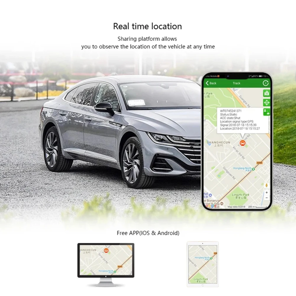 

Wireless Car GPS Tracker Magnetic Mini GPS Locator 10M GPS Positioning Accuracy Real-Time Location Device For Person Location