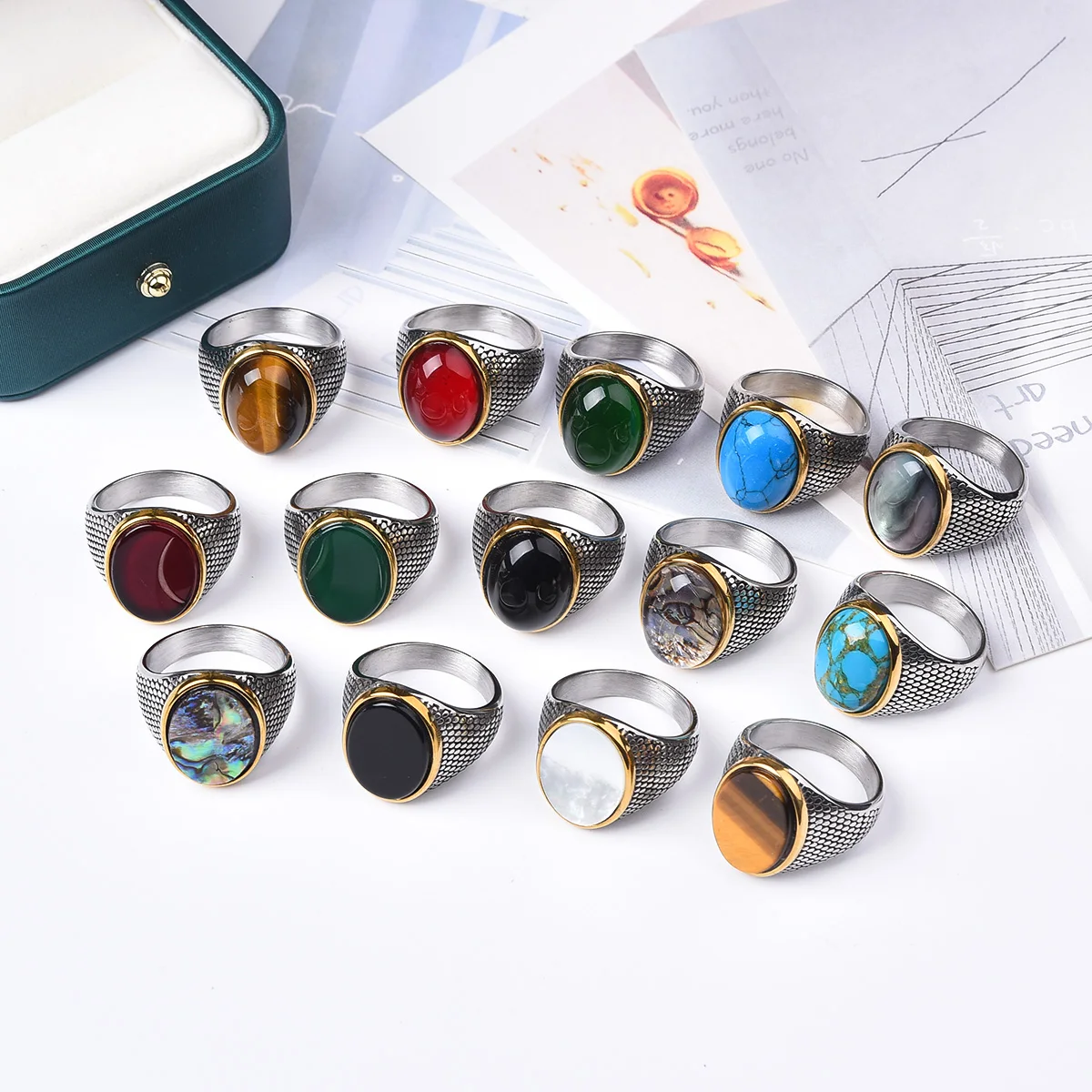 New trendy high quality 316L stainless steel ring fashion trend jewelry