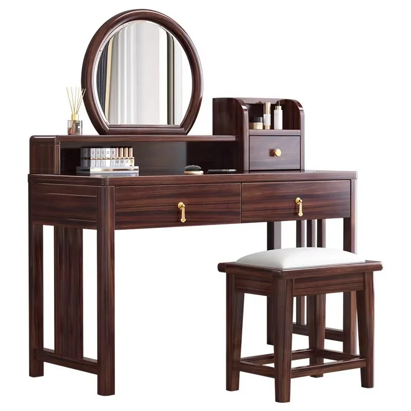 

New Chinese style solid wood dresser bedroom modern simple makeup table