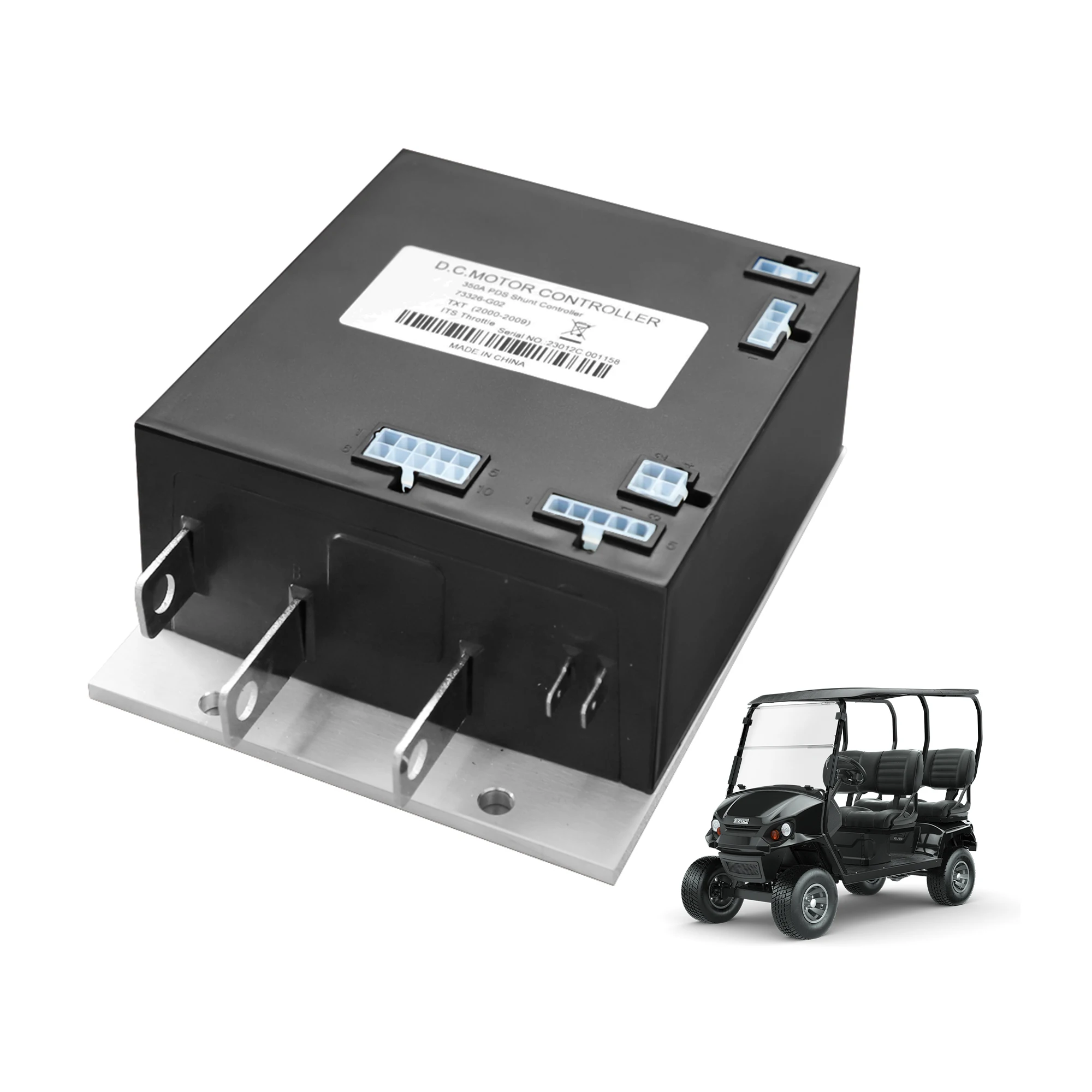 

73326-G02 Контроллер двигателя тележки для гольфа 36 В 350 А для EZGO TXT Medalist 2000-UP 1206MX-1120 1206MX-1115 609083 73326-G03 73326-G04