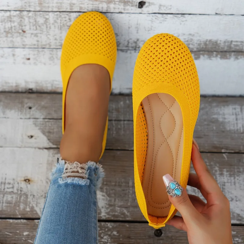 

Fashion Women Flats Round Toe Flat Platform Shoes Slip On Shoes Women Soft Sneakers Flat Shoes Footwear Zapatos Mujer Plus Size