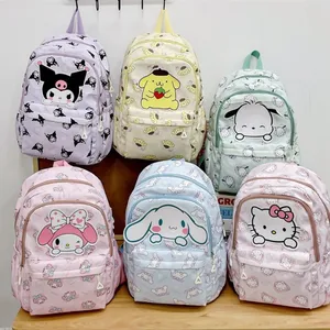 Backpack Sanrio Anime For Children Kuromi Cinnamoroll My Melody Student Bag of Girls High capacity of Girls, gift 12 Main Sales Backpack Anime - №10