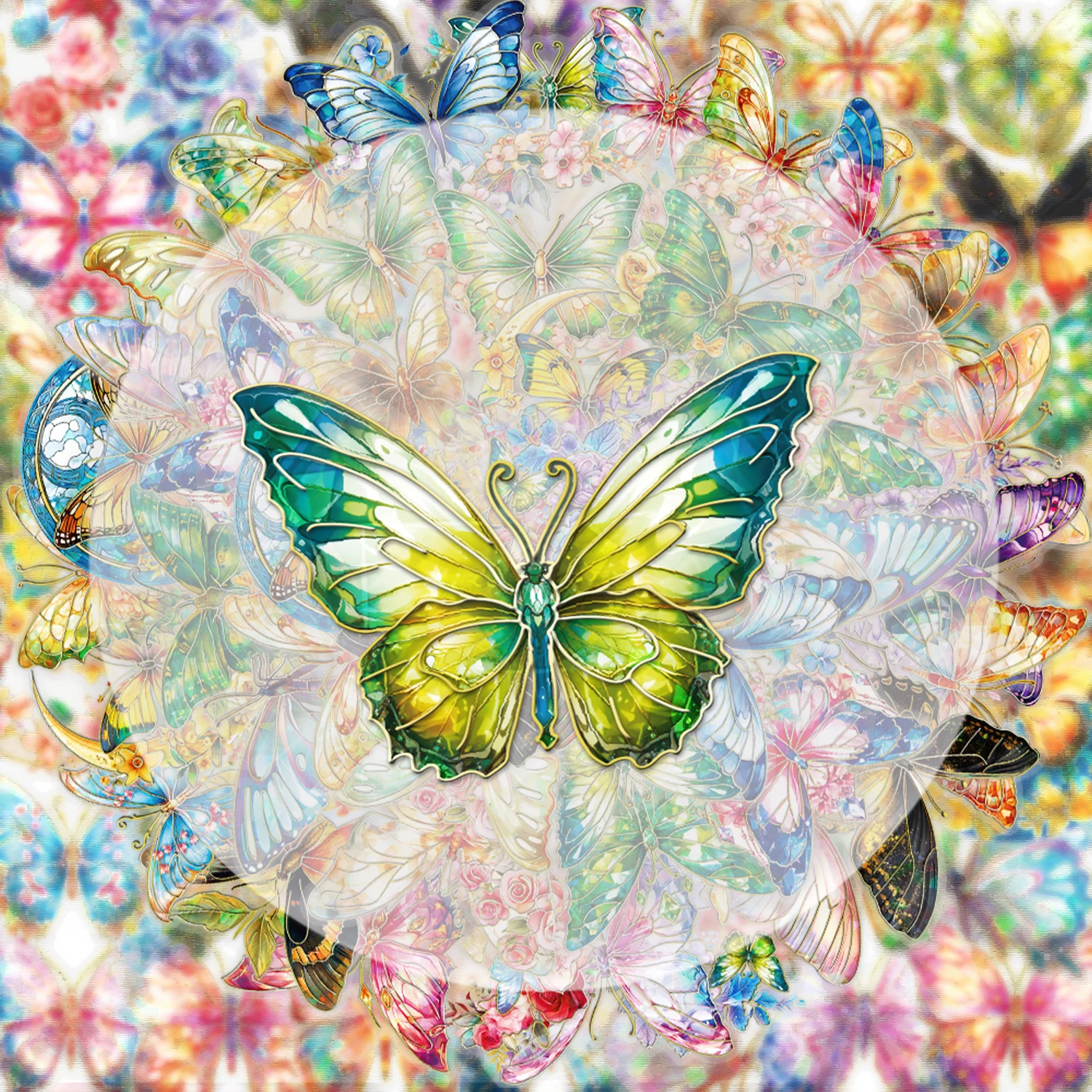 30 Laser Butterfly Stickers, Vibrant Sticker Decals Suitable for Water Bottles, Laptops, Mobile Phones, Suitcases, Skateboards, Guitars, and Party Decorations