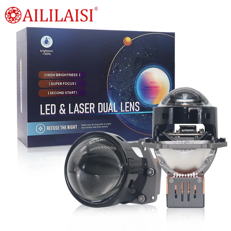 Laser Bifocal LED Headlight Modification Projector 6500 Lumens 12V for Voxy for for X5 E70 for Transit