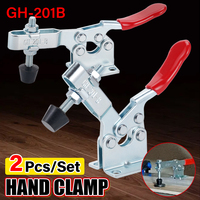 2Pcs/4Pcs GH-201B Quick Release Toggle Clamps Heavy Duty Clips Horizontal Clamps Locking Lever Fastener Hand Tools
