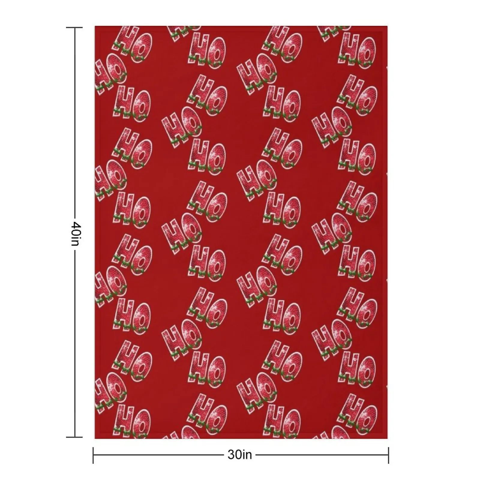 Ho, Ho, Ho! Red Sequin Throw Blanket Shaggy Blankets For Bed Comforter cosplay anime Blankets
