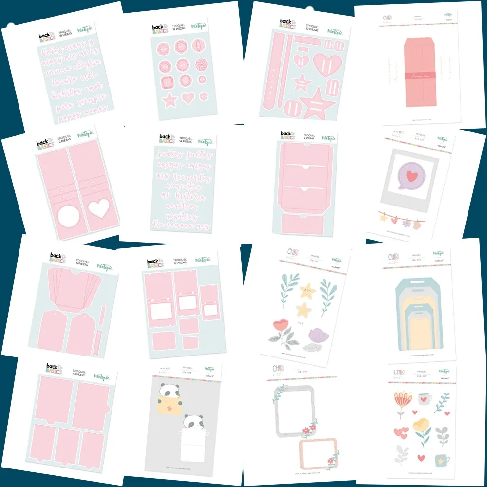 Nowy kwiecień 2023 Hiszpańskie kieszonkowe metalowe matryce do wycinania DIY Scrapbooking Album fotograficzny Dekoracyjne wytłaczanie PaperCard Crafts Die