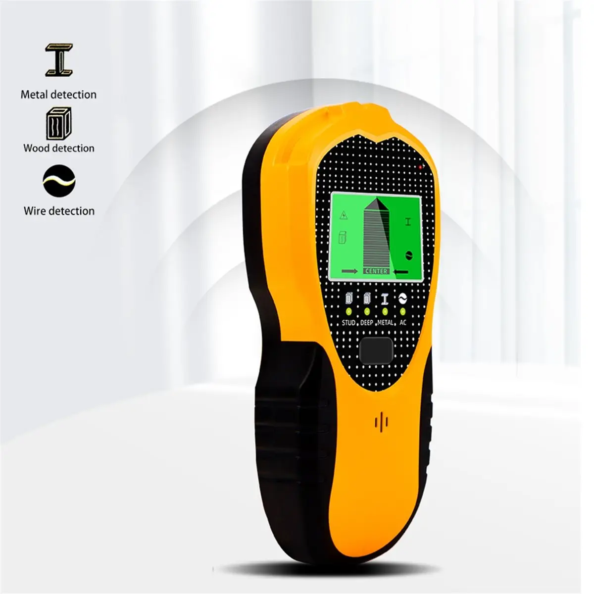Digital Essentials LCD Display Metal Detector 4 in 1 Multifunctional Wall Detector Wood Stud AC Wires Detection Metal Scanner Fi