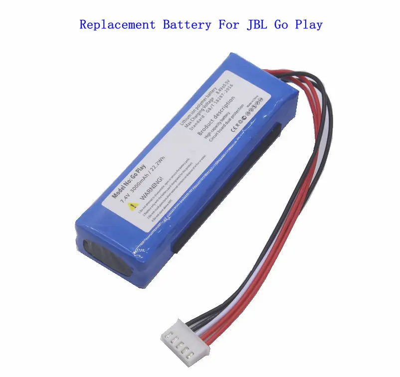 1x New 3000mAh GSP1029102 01 Battery For Harman Kardon Go Play Mini For JBL Go Play CP-HK06 Bluetooth Speaker Battery