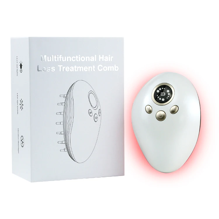 

Scalp healthy massage Hair loss prevention LLLT led EMS IR 850nm LED therapy hair healthy Scalp comb