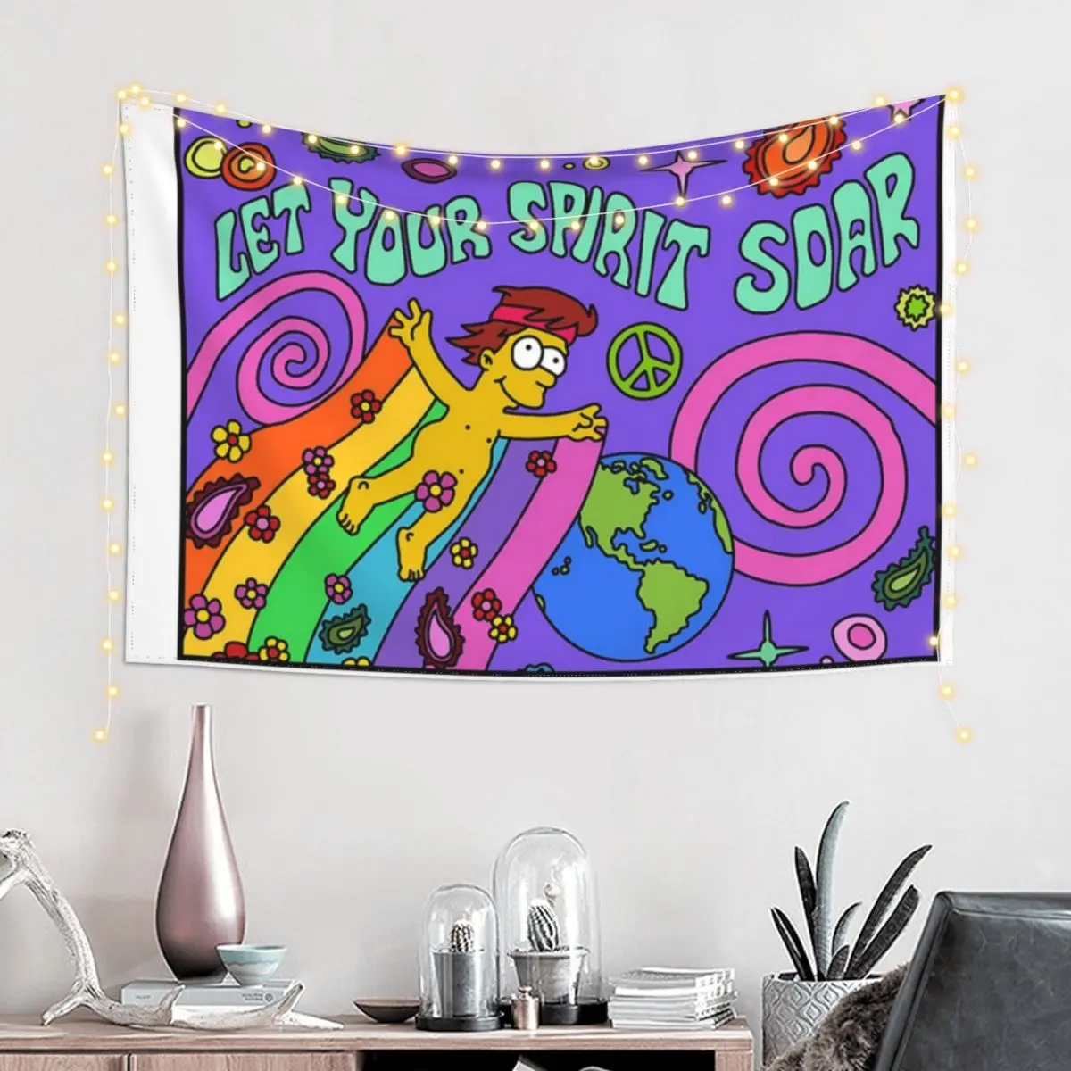 Let Your Spirit Soar Tapestry Aesthetics For Room Outdoor Decoration Tapestry