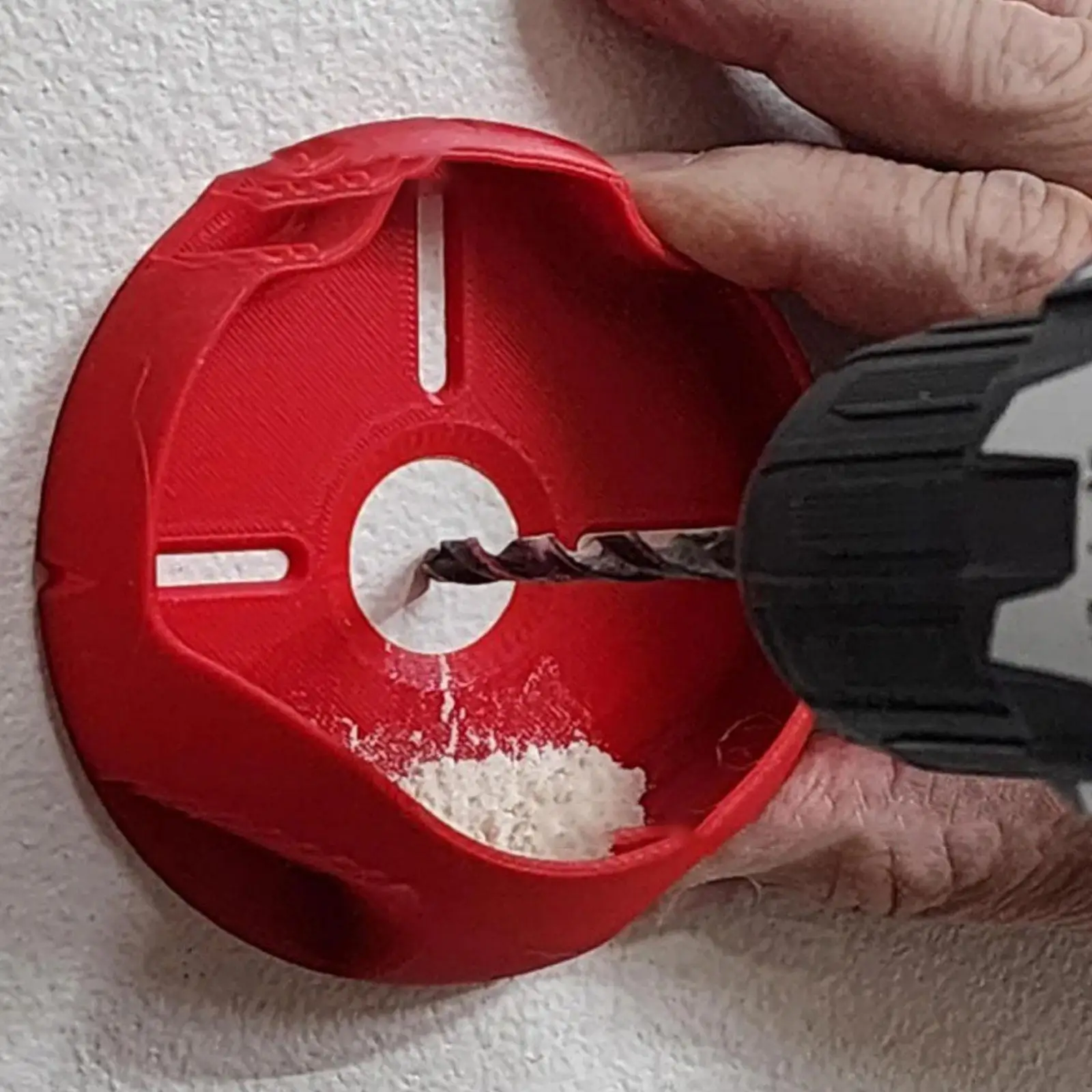 Drill Dust Collector Drill Dust Box Red Dust Bowl Device Dustproof Collection Box Dust Catcher for Cordless Drill Brick