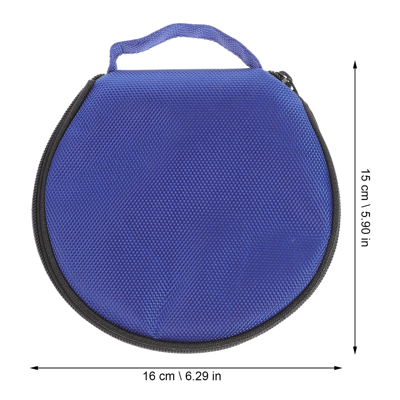 Round Cd Storage Bag 20 Slot Disc Holder Compact Lightweight Dvd Case Portable Media Organizer for Games Music Video Cds Space