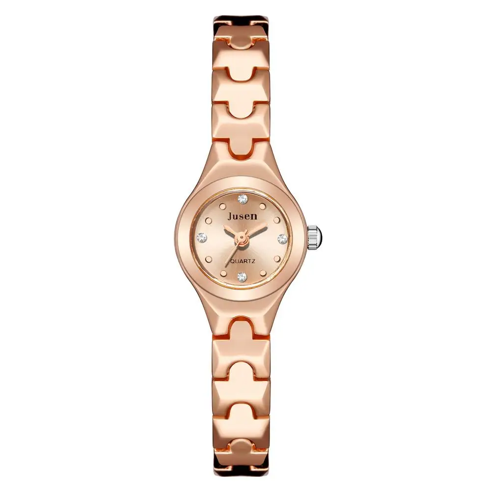 Fashion Women Watches Rose Gold Luxury Stainless Steel Qualities Small Ladies Wristwatches Diamond Female Bracelet Watch Gifts