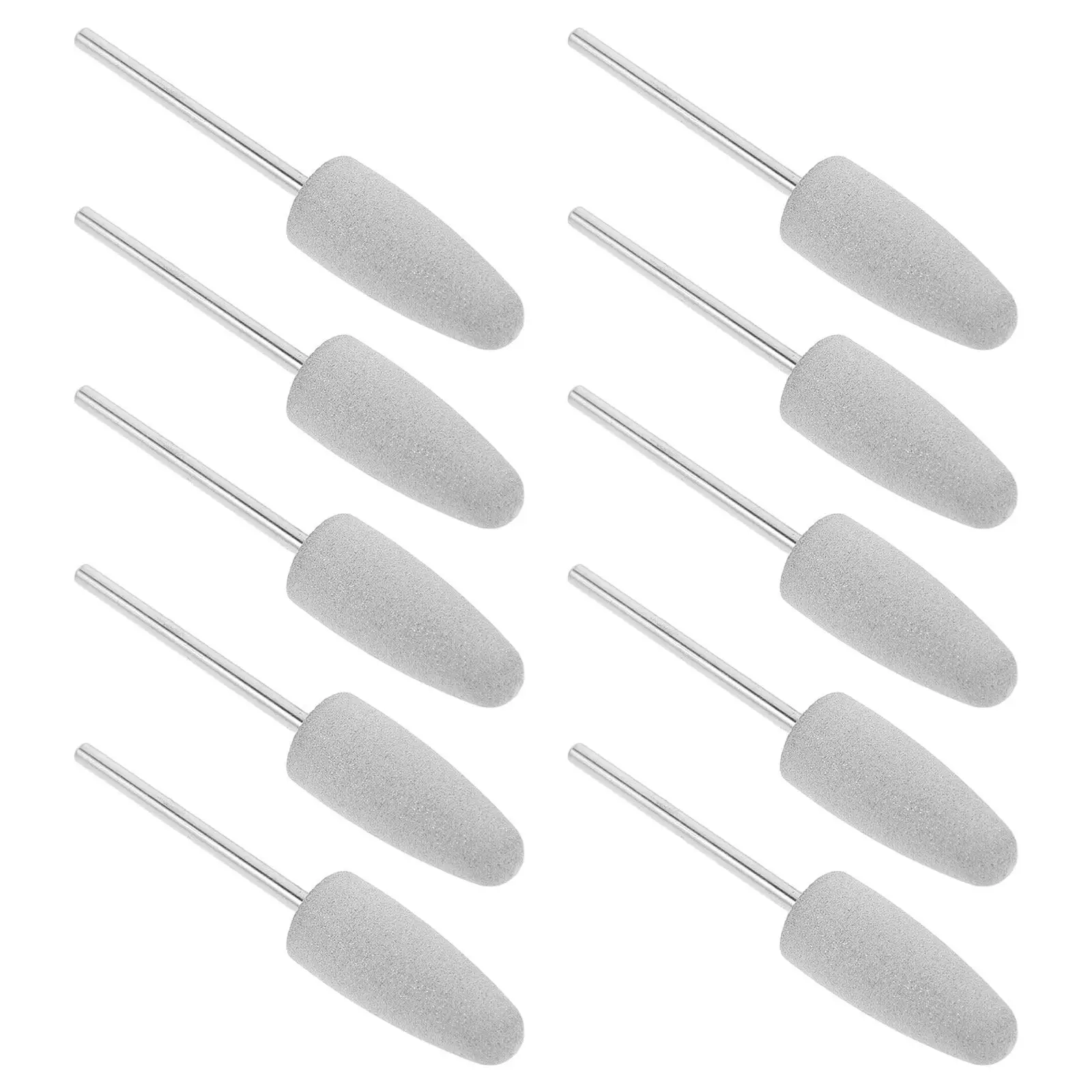 

10Pcs Silicone Nail Grinding Heads for Nail Tech Supplies Smoothing Buffing Polish Shaping Cuticle Removal Multi Functional
