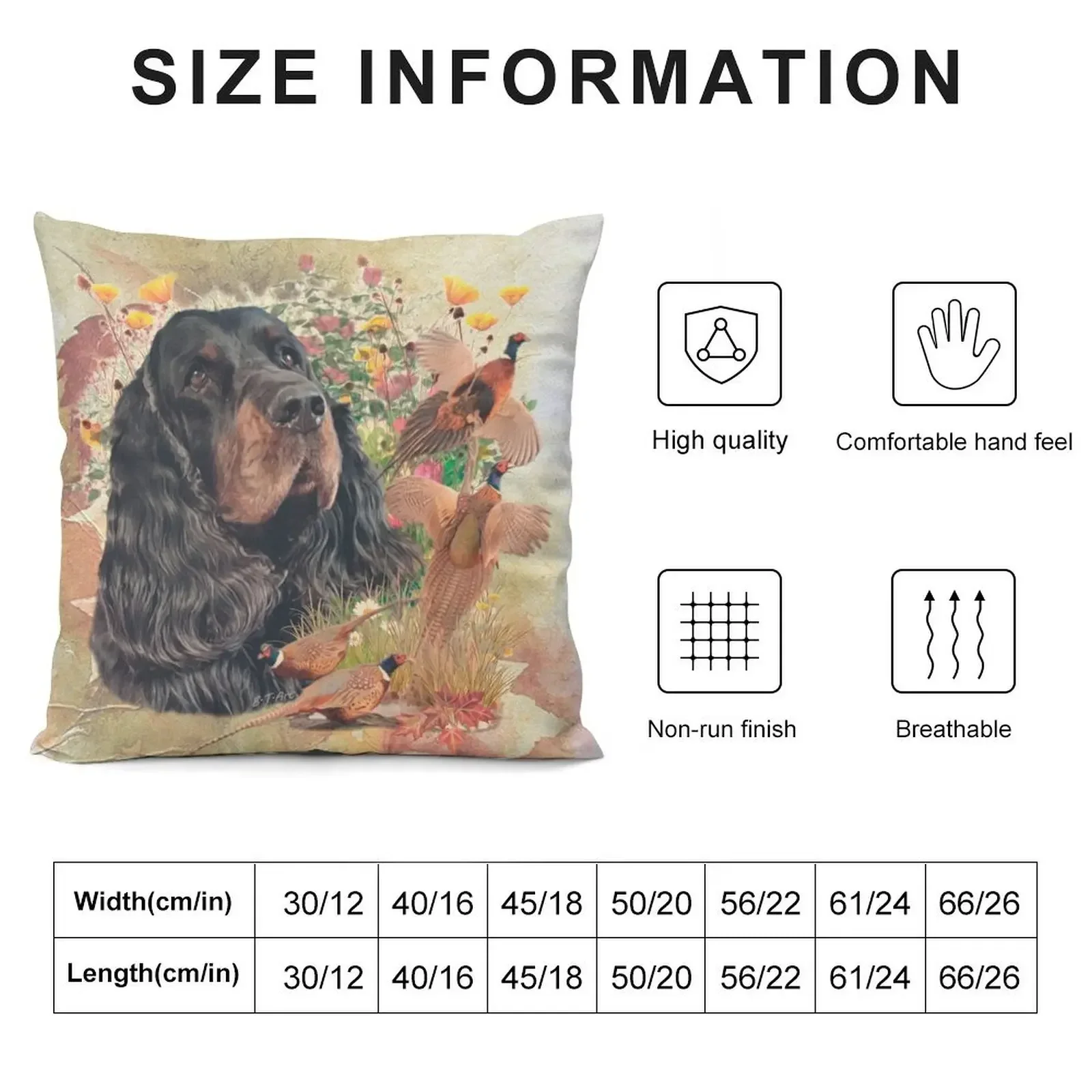 Gordon Setter with pheasant Throw Pillow Christmas Pillow Covers Pillow Decor home decor items