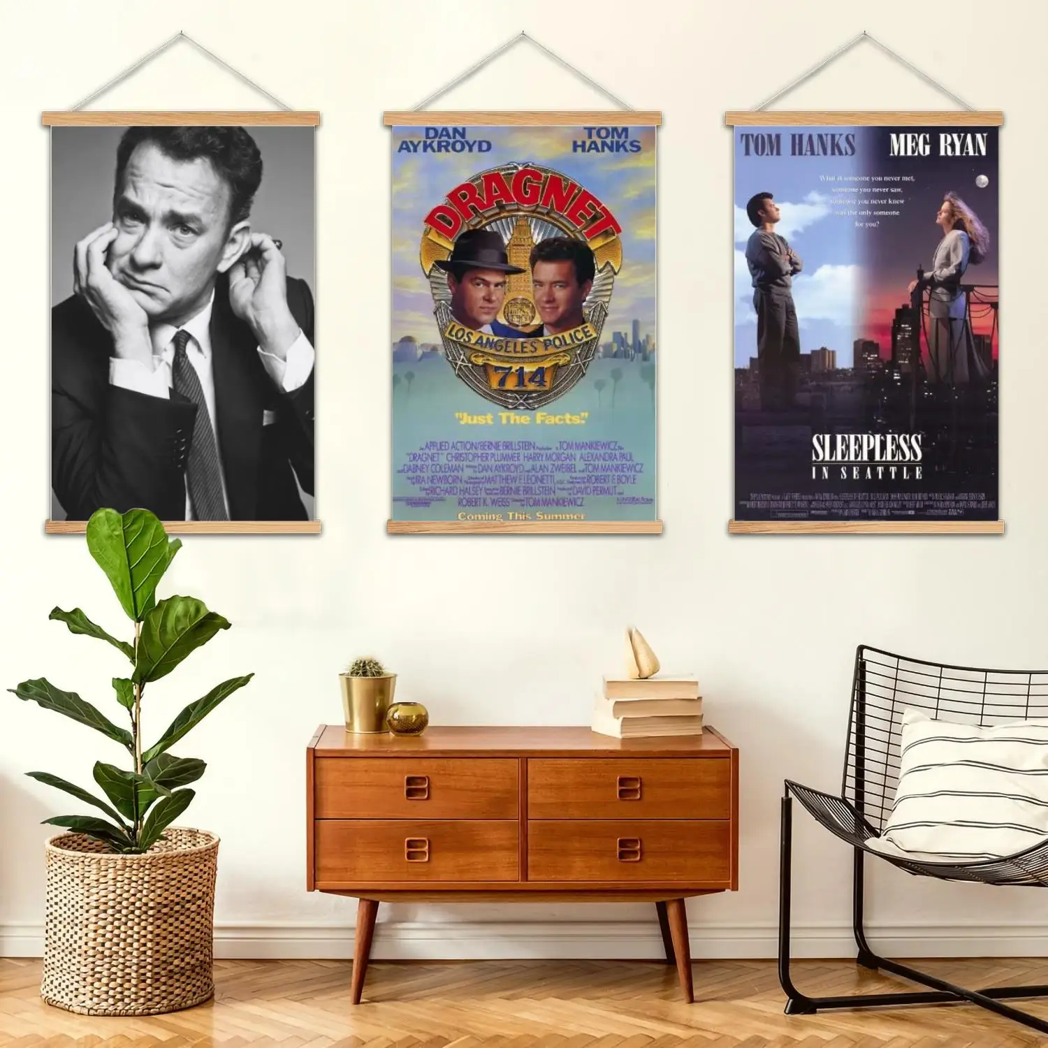 

tom hanks Framed Wall Painting Canvas Art Poster and Wall Art Modern Family Bedroom DecorDecorative painting