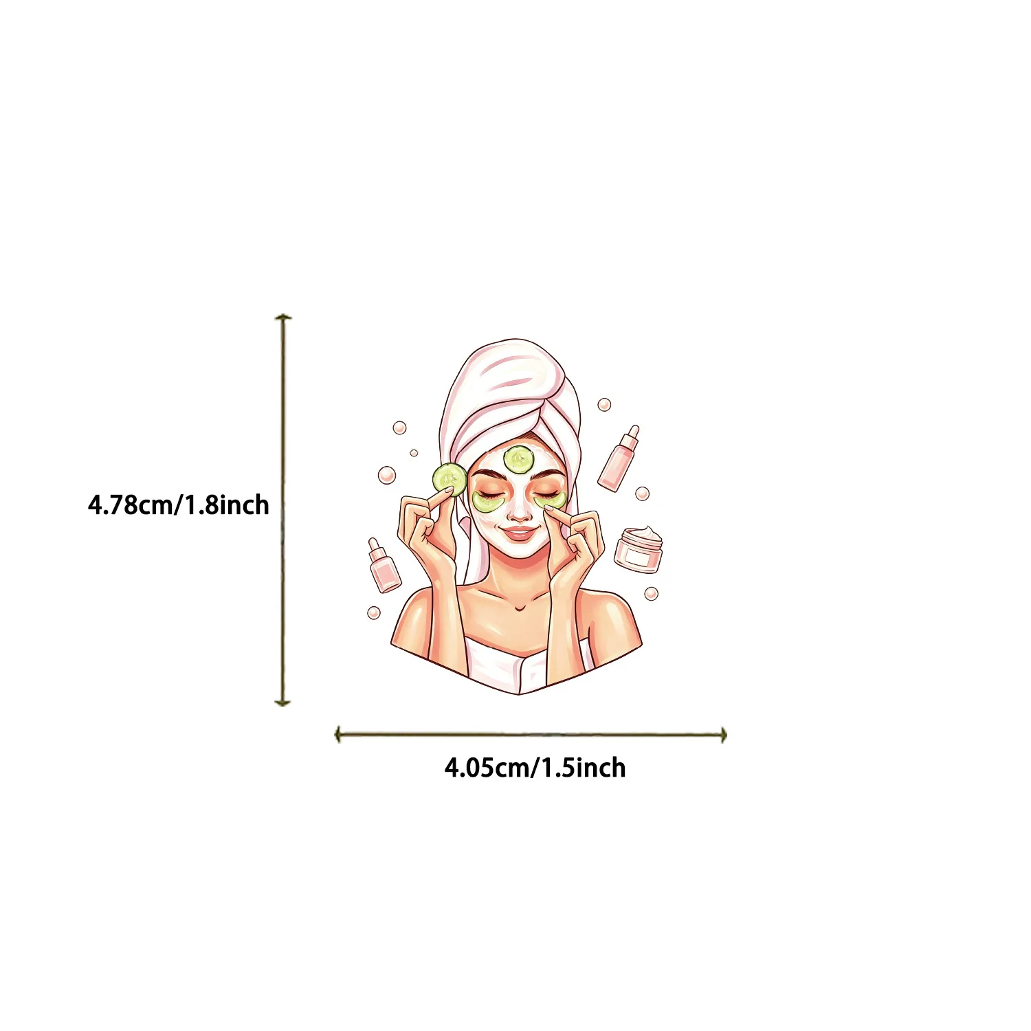 120 Pcs Cartoon Beauty Health Graffiti Stickers Waterproof Vinyl Decals for Guitar Notebook Luggage Laptop Phone Case Gift