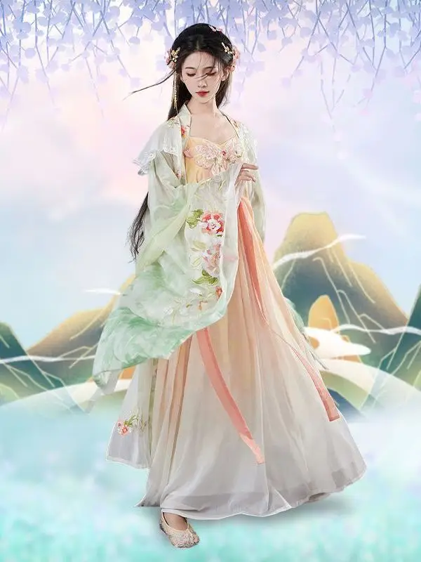 Hanfu Frauen Herbst alten Stil Kleidung chinesischen Stil traditionellen Cosplay Kostüm Tang gemacht Hezi Rock