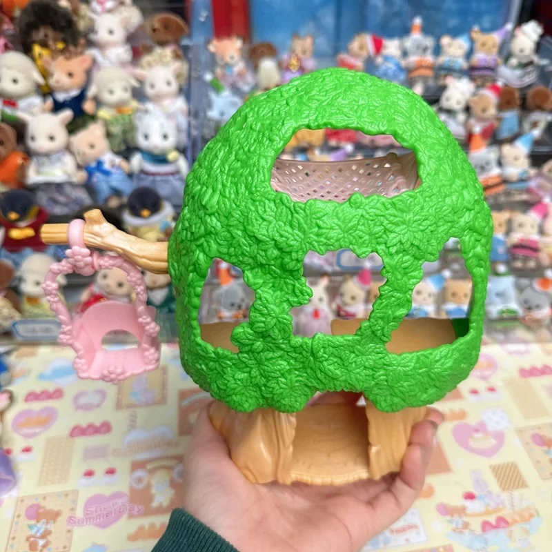 Sylvanian famille Calico critters maison d'halloween jouets pour enfants fille cuisine jouets enfants filles mignon maison de poupée meubles Anime