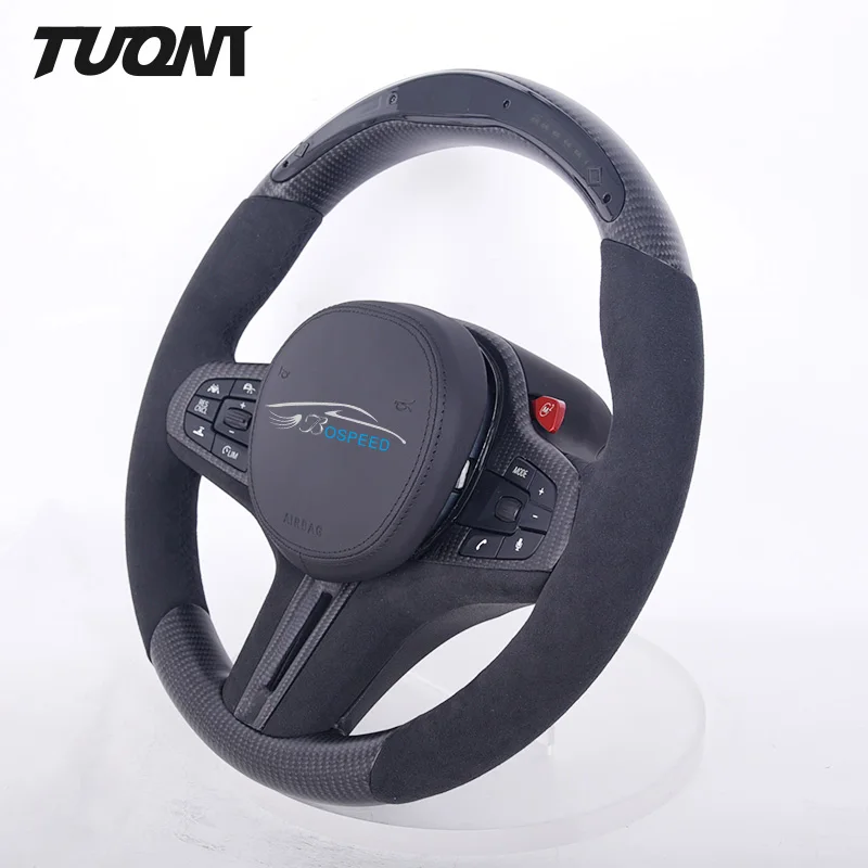 

Suede Led Carbon Fiber Steering Wheel For Toyota GR Supra 3.0 MK5 MK4 A90