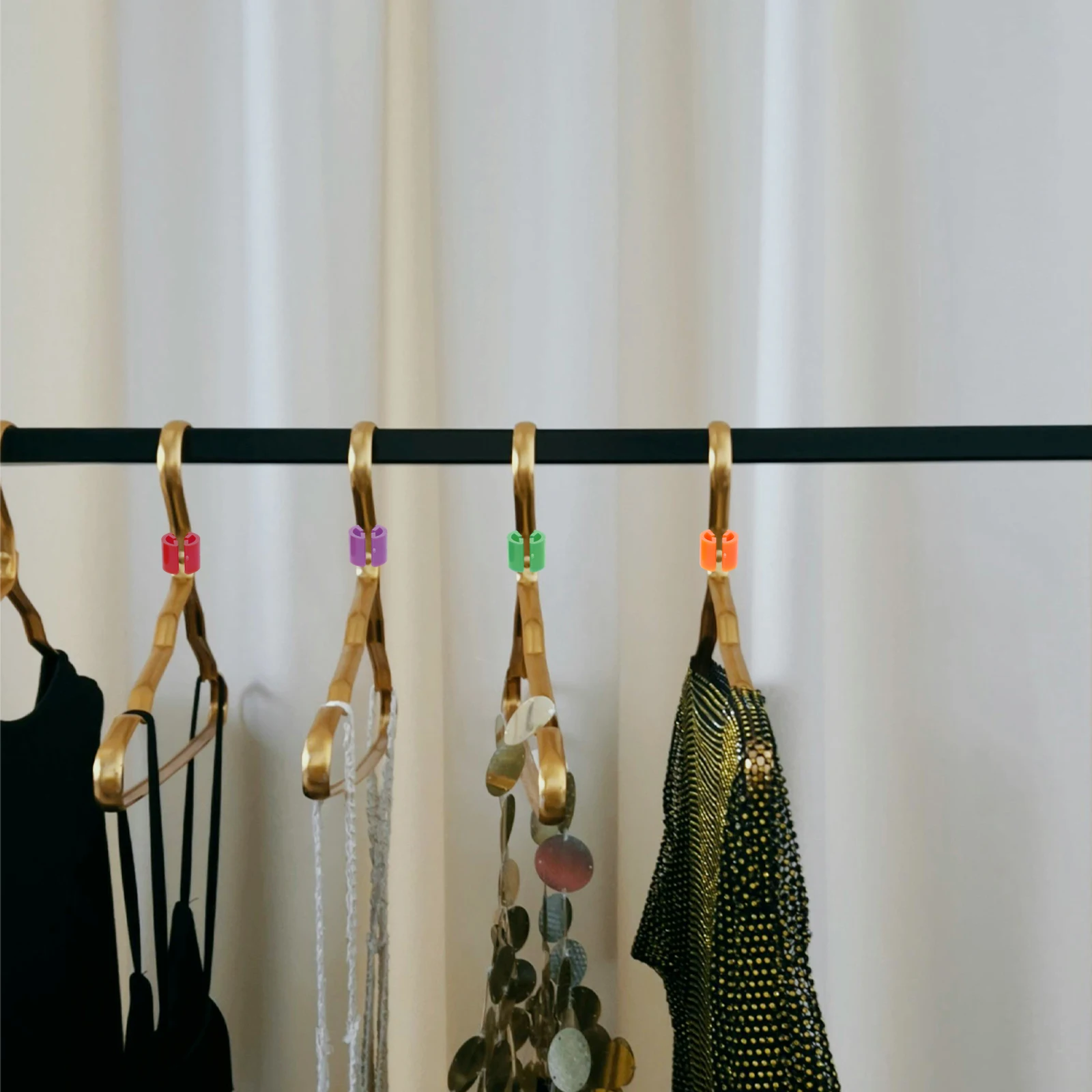 

405Pcs Clothes Hanger Size Markers Plastic Size Tags Clips Garment Hanger Organizer Wardrobe Storage Coding Tags