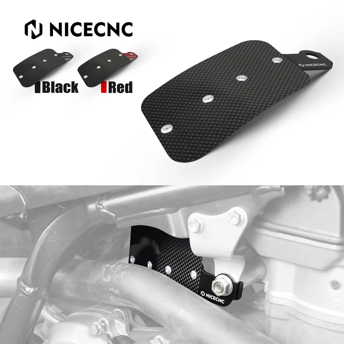 TRX450 Carburetor Heat Shield For Honda TRX450R 2006-2009 TRX450ER 2009-2014 Carbon Fiber & T6-6061 Aluminum ATV Accessories